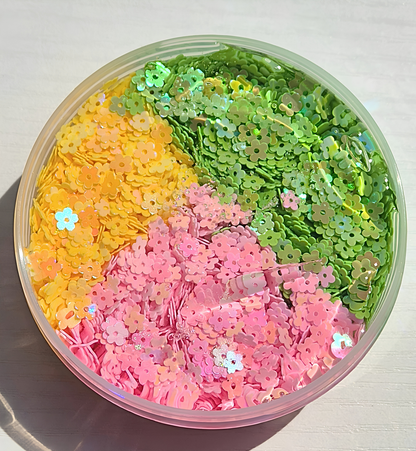 Flower Power Party - Sequin Crunchbomb Slime