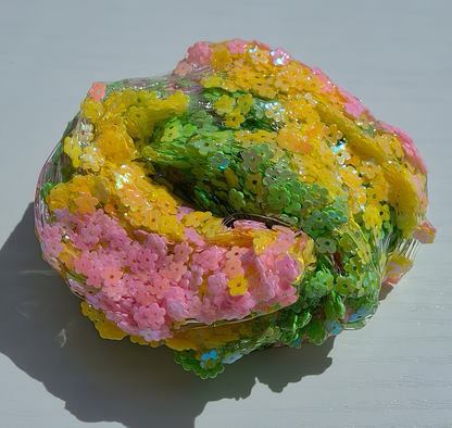 Flower Power Party - Sequin Crunchbomb Slime