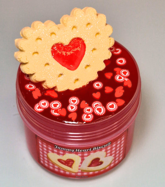 Jammy Heart Biscuit - DIY Clay Slime